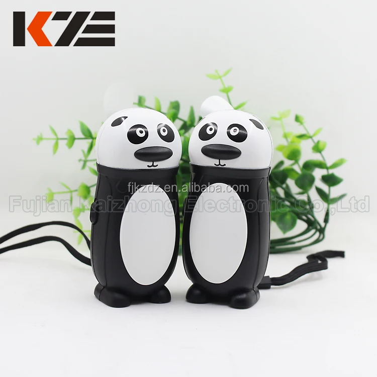 Оптовая продажа мини портативный Настольный вентилятор пластиковый панды для