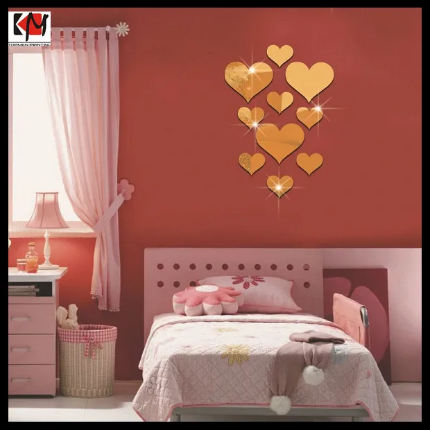 Wholesale customized Eco-friendly PVC 3D Wall Paper Sticker