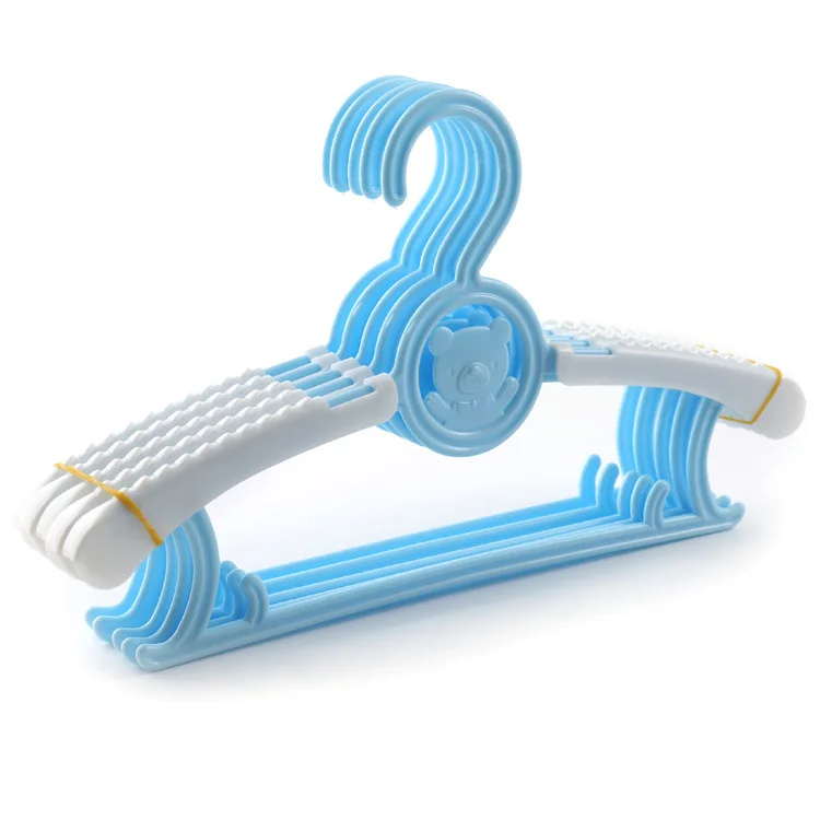 Promotional cartoon retractable baby clothes stand plastic kids cloth hanger