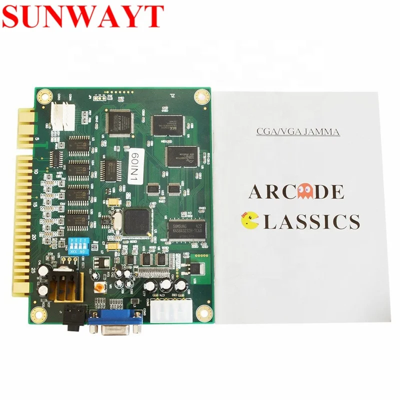 60 в 1 классическая аркадная игра PCB Jamma Multi Game Board вертикальный экран для коктейльной настольной машины игровая
