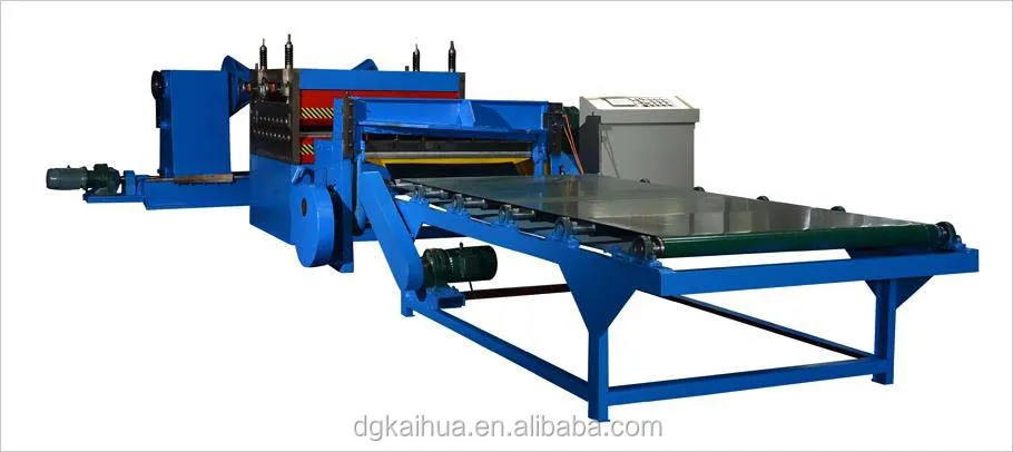 
metal coil uncoiling and straightening cut to length line 