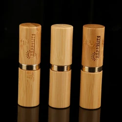 Empty Bamboo DIY Lipstick Lip Balm Gloss Tubes Containers Crayon Chapstick Deodorant Tube Pipe Bottle