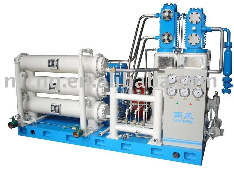 Кислородный баллон, заполняющий компрессор для цилиндрической заправочной станции