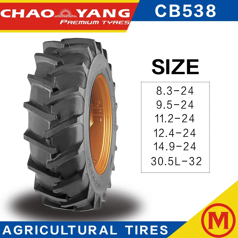 Chaoyang brand CB538 agricultural tractor 12.4-24 for farm tires