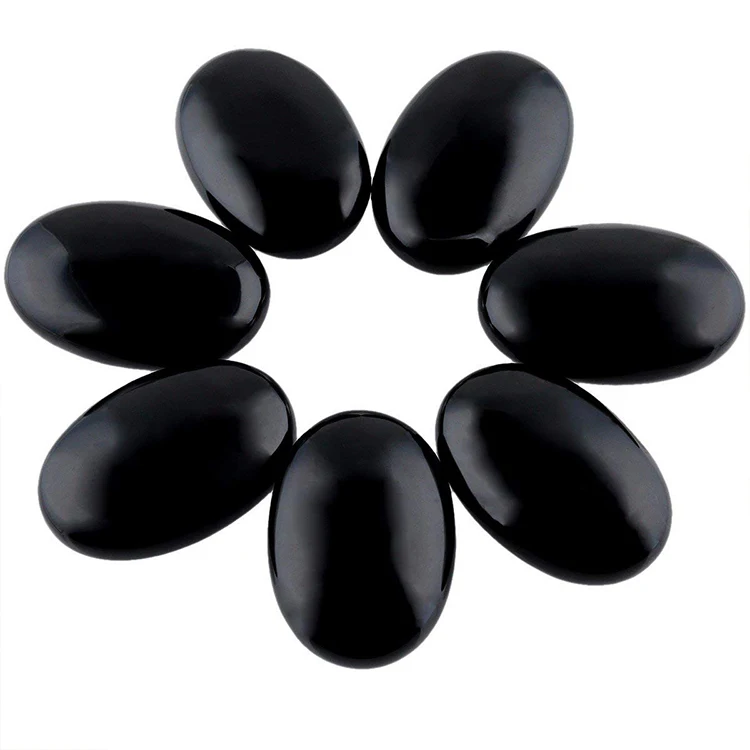 Amazon Health and Fitness massage stone, Large Black Basalt Hot lava Stone Set  for Spas Massage Therapy Relaxation