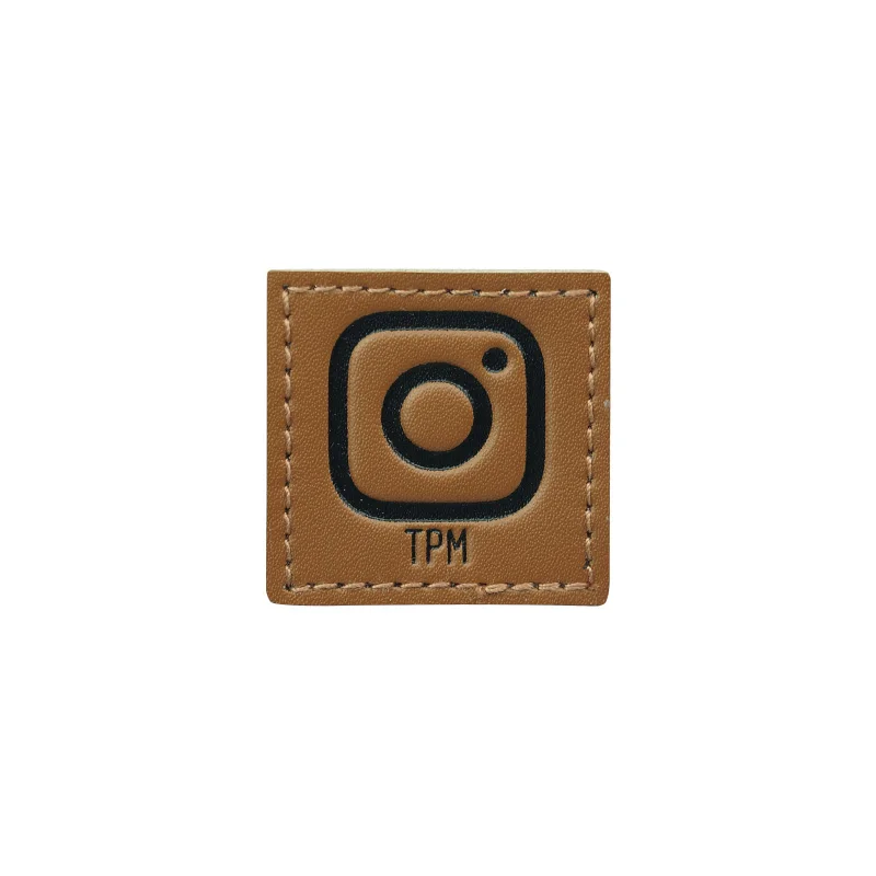 Custom Personalized Embossed Logo Jeans Genuine Leather Patch Leather Label and Tags for Garment Bags Shoes