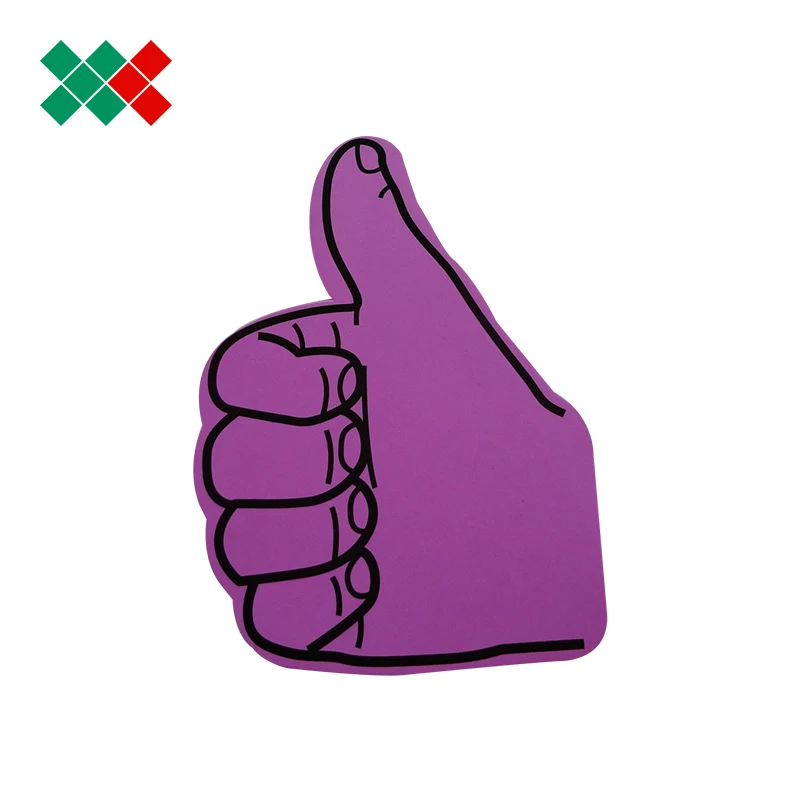 
Promotional big custom shocker eva foam finger cheering hands OK shape printed foam hand with logo 