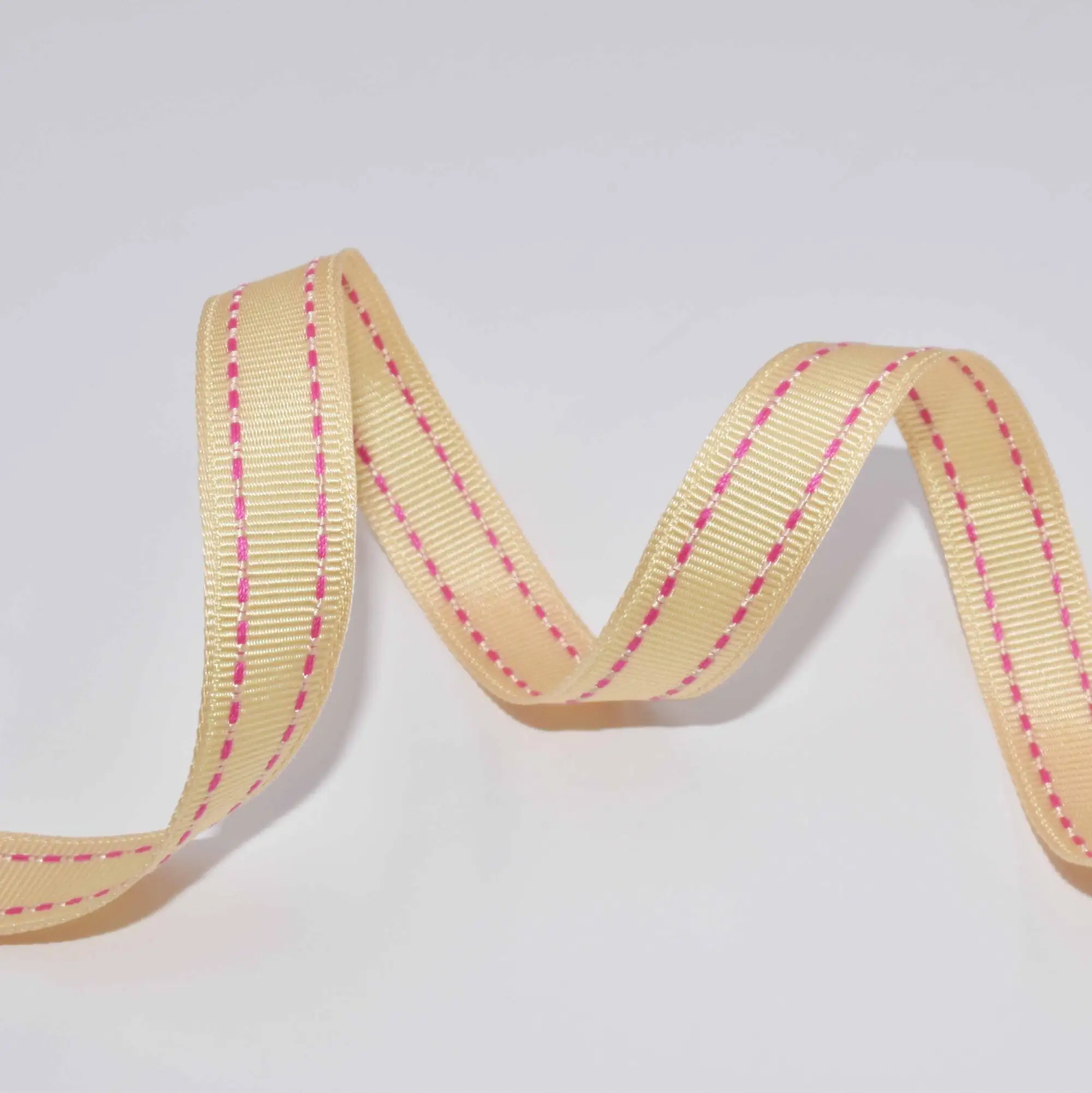 New Style grosgrain polyester webbing 15mm for double dot lines design