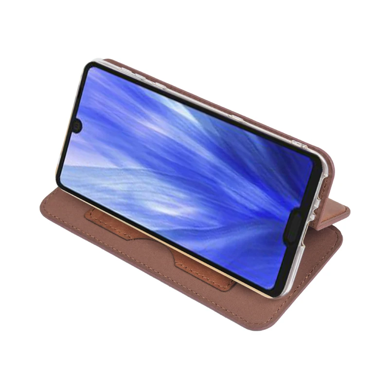 Luxury Style Multifunctional Card Slots Pu Case Phone Cover Leather Wallet Phone Case For Sharp Aquos R3