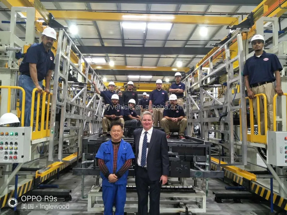 Electric mini bus skd ckd body welding line production for manufacturing plant