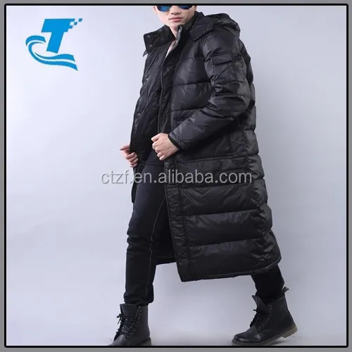 
Newest Fashion Winter Foldable Hood Ultralight Long eider down jacket 