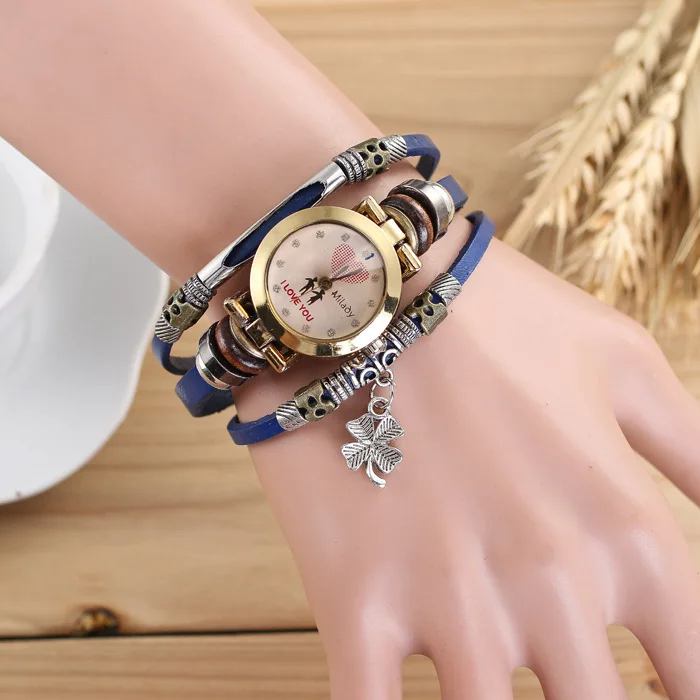 Wholesale Alibaba Ladies Quartz Leather Wrist Bracelet Vintage Watch Women 2018 JSW-0440