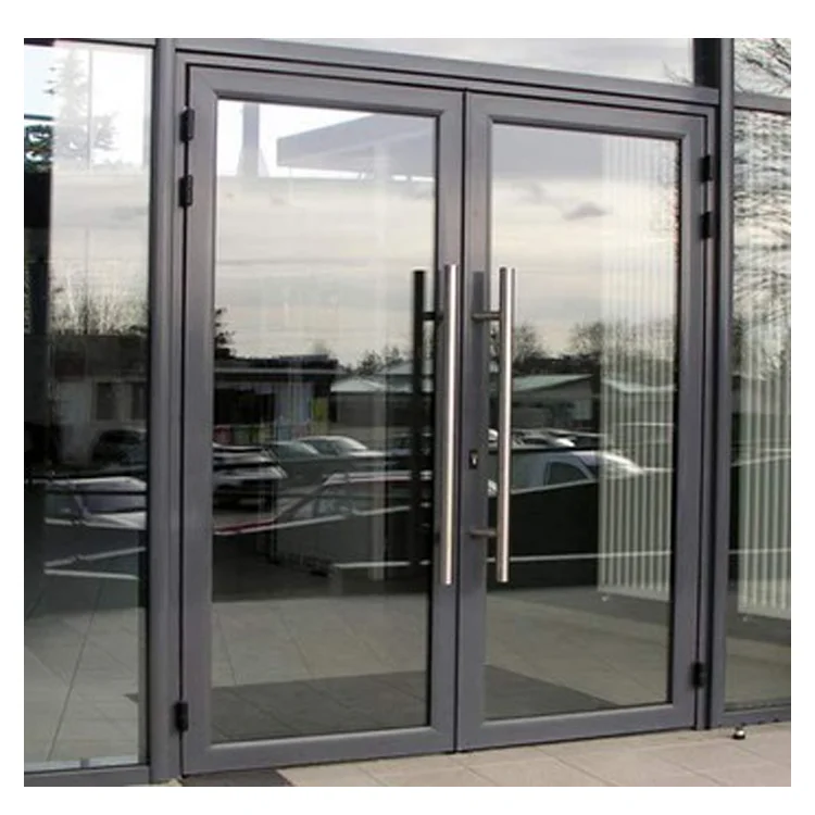 Powder coated energy saving lasted design  double glazing bullet proof doors