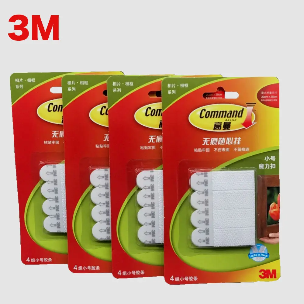 
Original Command Small strips Adhesive Picture Poster Damage Free Wall Hanging Strips 3M tape 