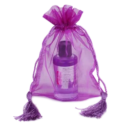 organza bag with logo printed custom organza pouch bag with tassel