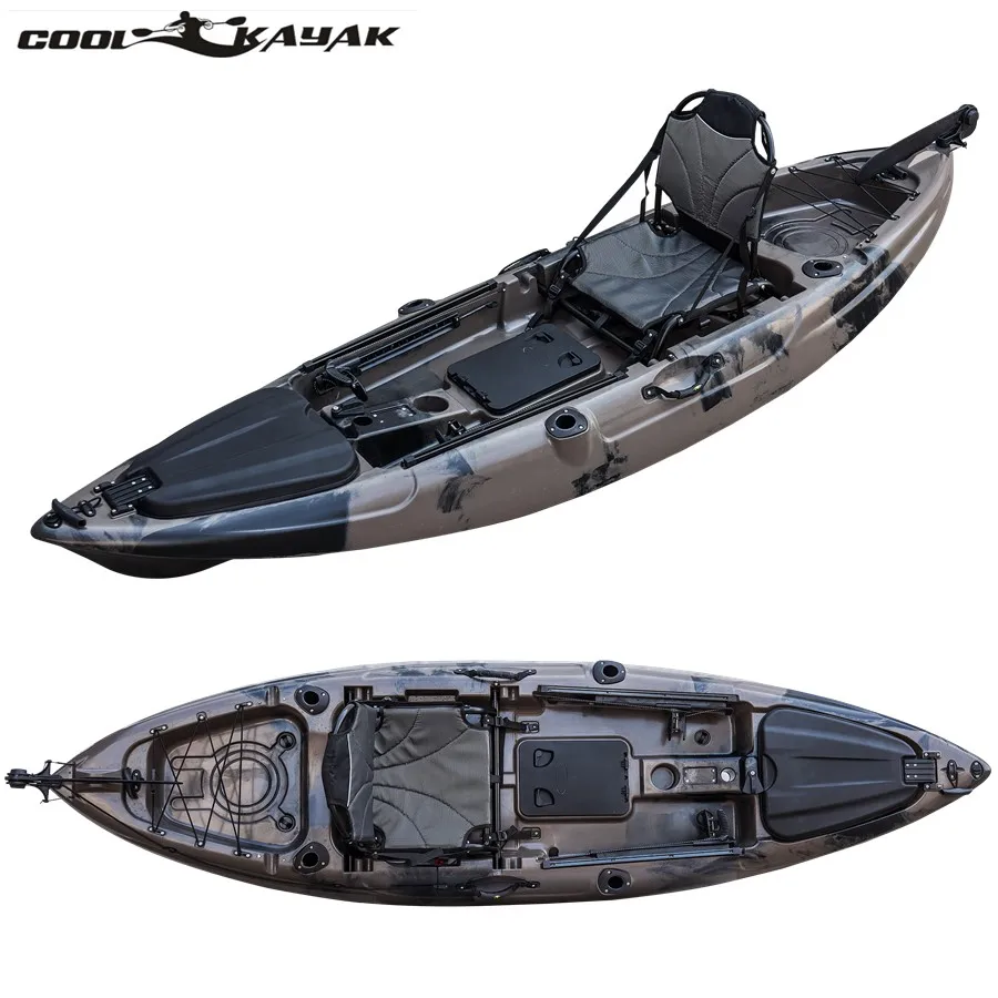 NEW!!! Best quality fishing kayak plastic boat single sit on top sea kayak