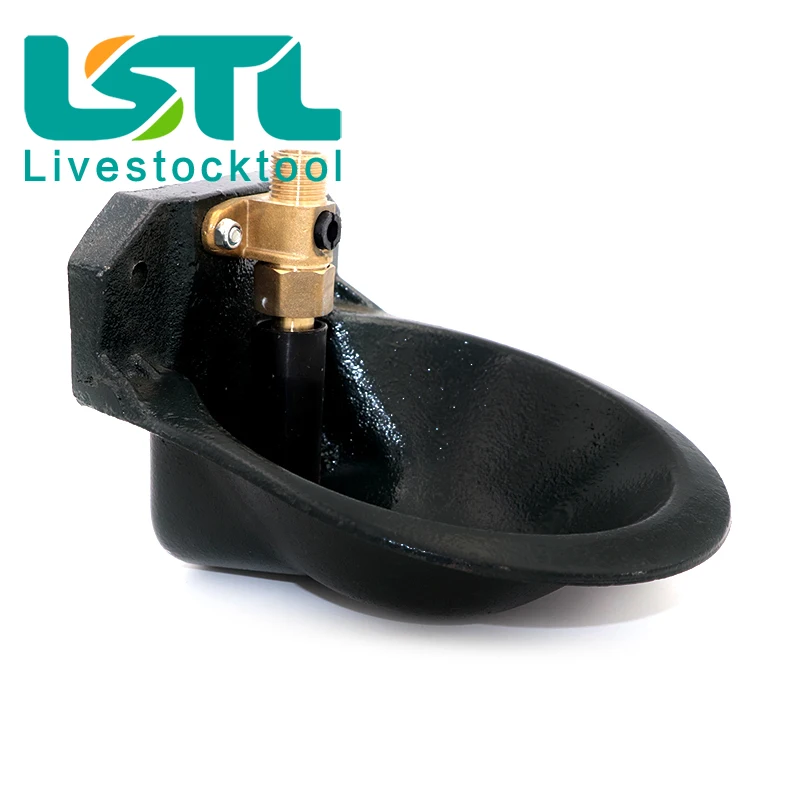 Livestock Animal Drinking Equipment Cast Iron Automatic Sheep Goat Water Bowl Copper Valve Drinking Trough
