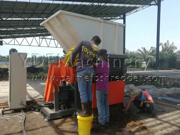 
China supplier High efficiency and quality Soild Fuel palm EFB Shredder/ EFB Fiber Shredding Machine 