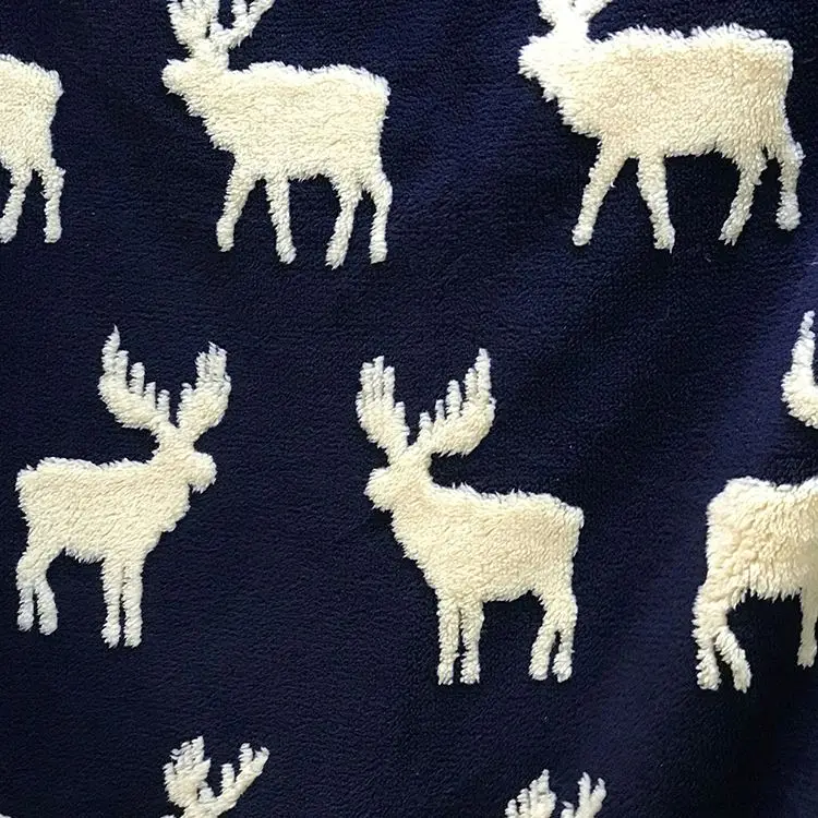 Bed Sheet Fabric 100% Cotton Pu Coating Polyester Cationic Jacquard Fleece Shu Velveteen Fabric