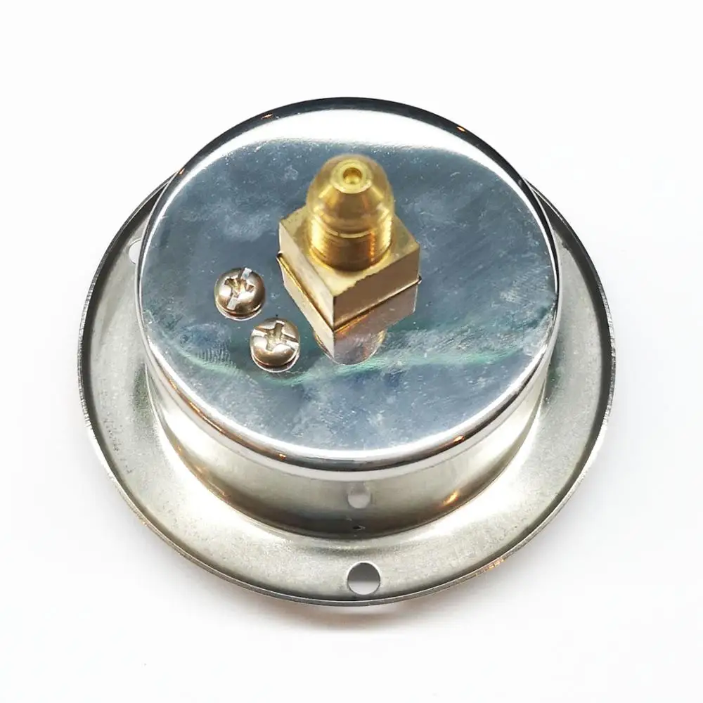 63mm 1/4SAE Factory Price Front Flange Back Mount Refrigerant Manometer  -76cmHg-0-3.5mpa r12 r22 Pressure Gauge