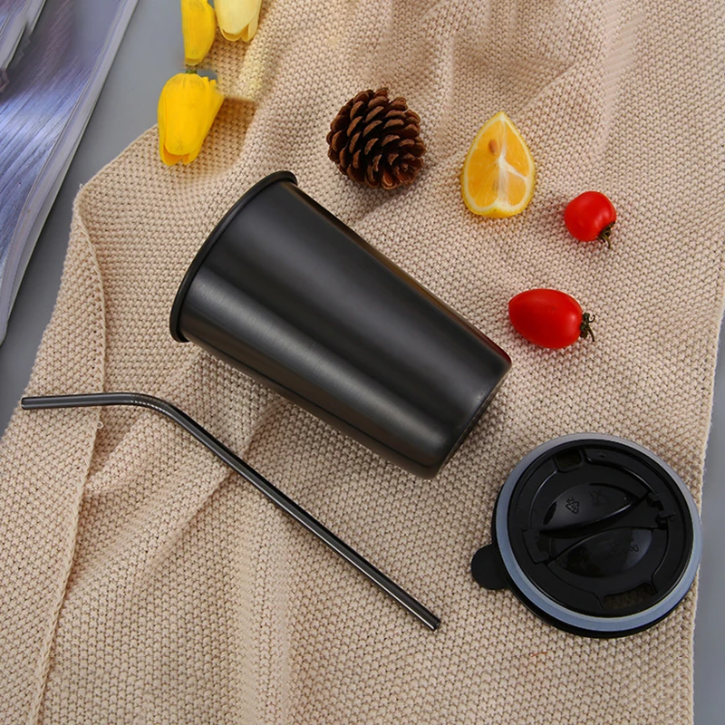 
WeVi Europe Style Outdoor 304 stainless steel mug with Straw 