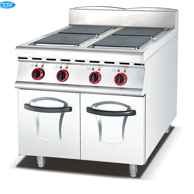 (#900)China Wholesale Electric 4 Cooking Hot Plate Stove With Cast Iron Burners With Cabinet (OT-893-B)