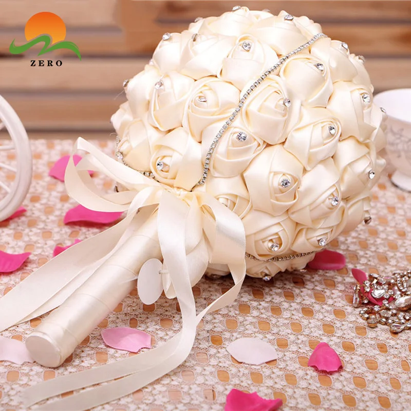ZERO Actual Touch Artificial Flowers Bridal Bouquets Holders Centerpieces Wedding Bouquet