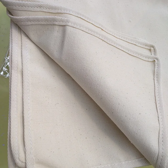 Eco-friendly Unbleached pure cotton canvas fabric for Fermentation cloth bread baking baking couche