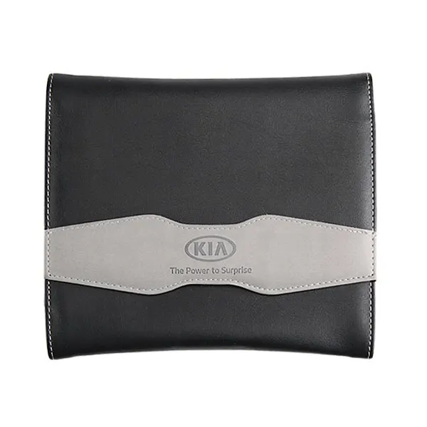 
 Индивидуальный Логотип, автомобильная ручная папка, рекламный Органайзер из искусственной кожи для автомобильных документов с карманом для карт  