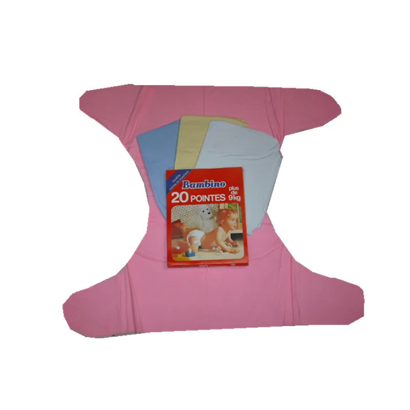 PE plain and print baby pad diapers
