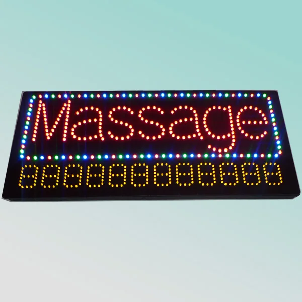 CE RoHS 78X43cm semi outdoor led massage display with compiled telephone number