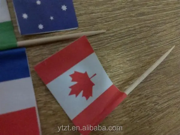 Бумажный Печатный флаг зубочисток