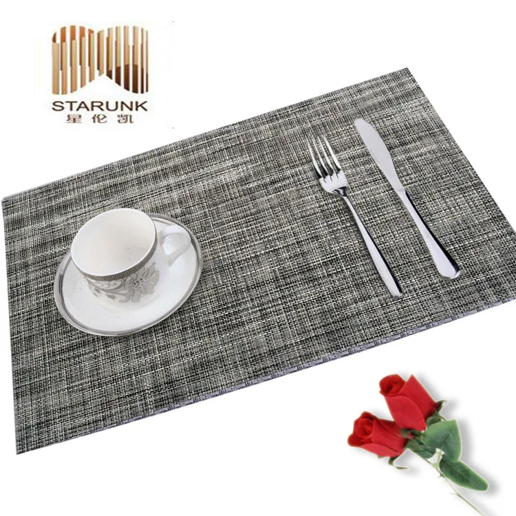 Eco-Friendly Factory Price Custom Color Table Mat Insulation Plastic Table Placemats