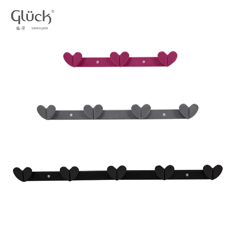 New design heart metal clothes hook for wall HEART HANGER W523