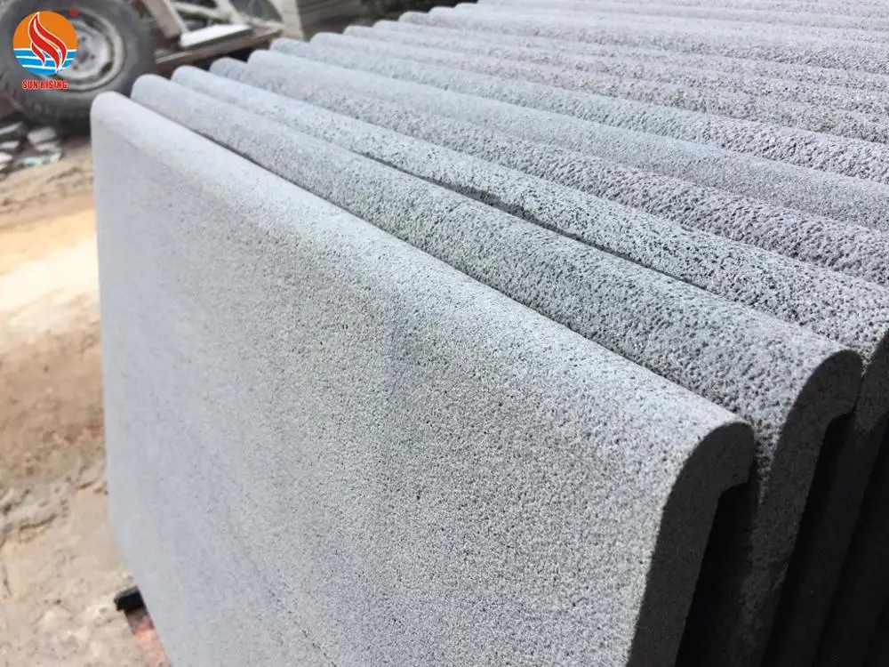 China Basalt Stone Volcanic Rock PaverFor Pool Coping