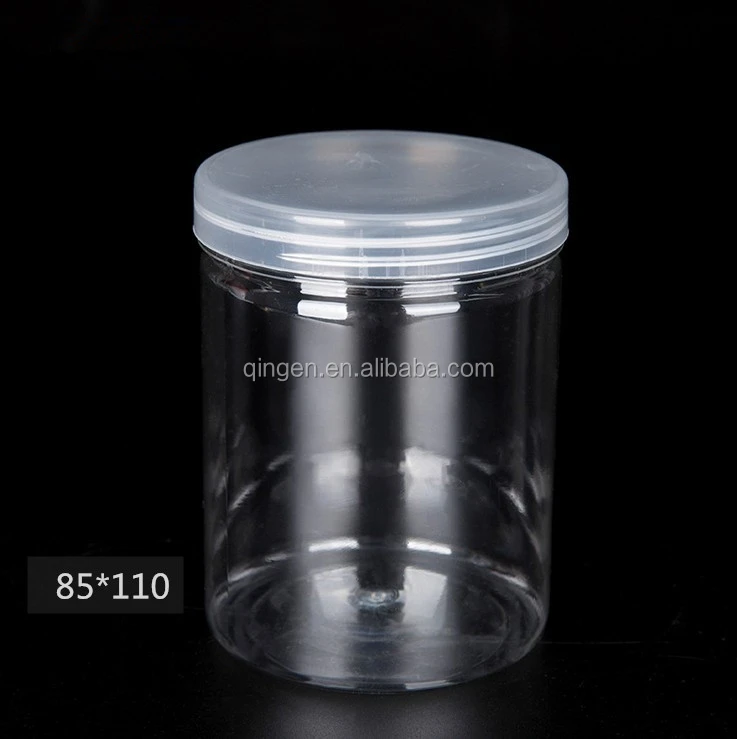 Most popular 1oz 2oz 3oz 4oz 8oz clear round pet plastic jar, food grade plastic container