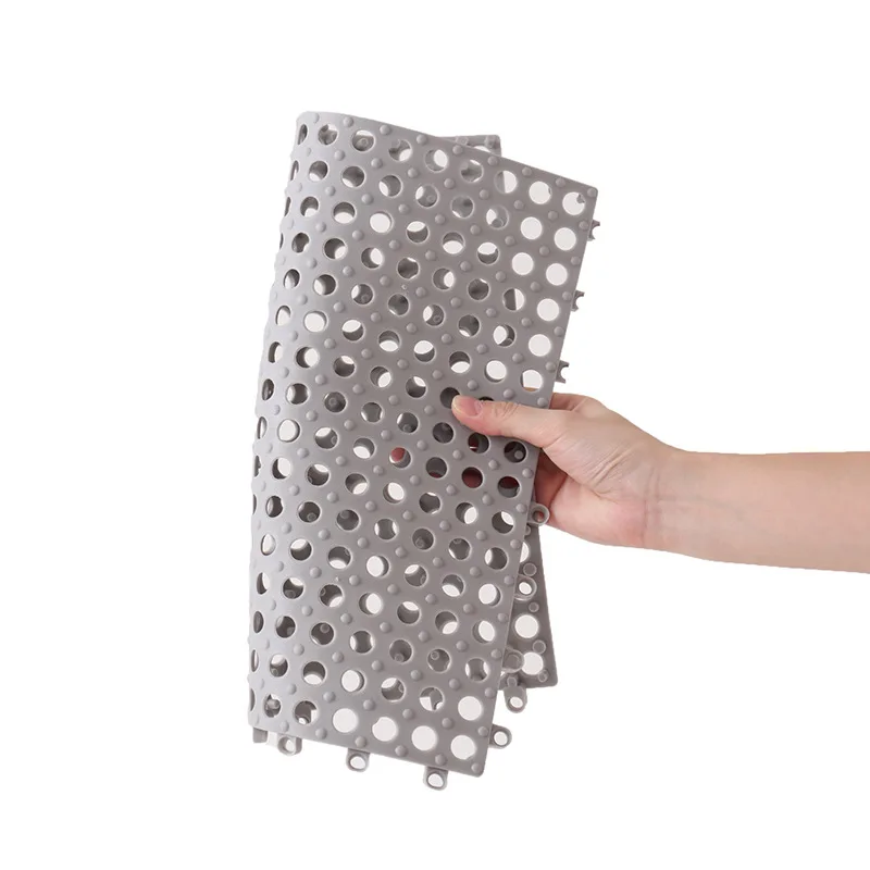 Suction Cup Non-slip Bath Mat Bathroom Carpet Rug Safety Shower Bath Mat Plastic Massage Pad Bathroom Carpet Bath Mat