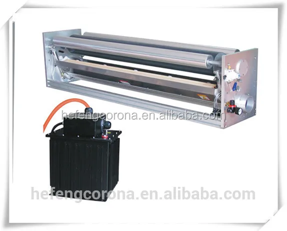 Silicone sleeve corona treater for coating machine