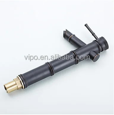 
Bamboo-like Antique Brass Water Tap for Washbasin 