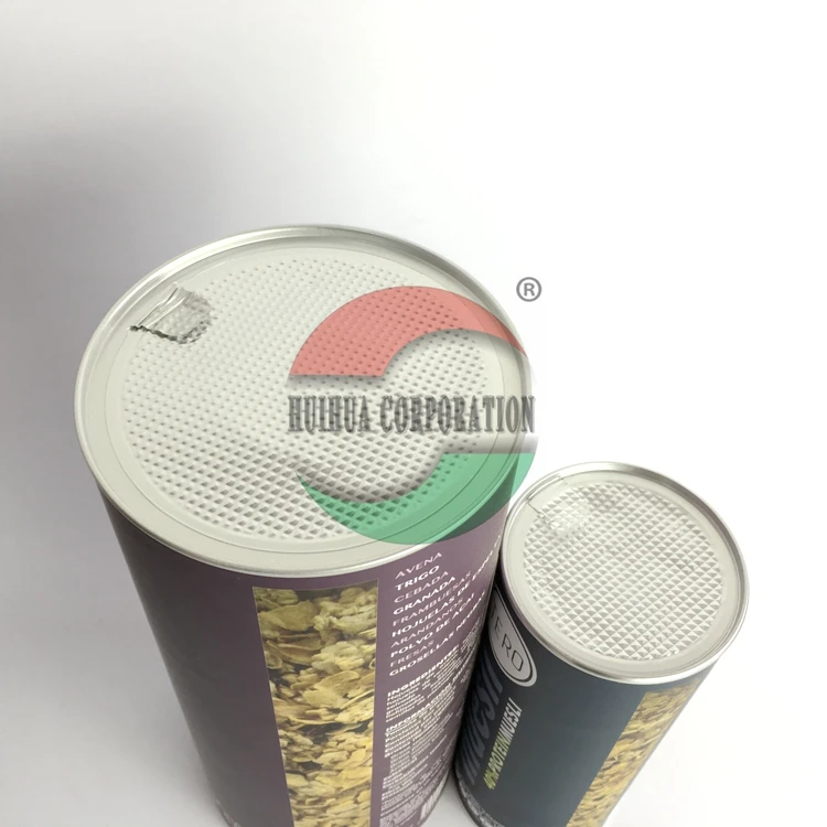 
Custom Aluminum Foil Easy Peel Off Lid Composite Paper Can For Buckwheat Tea Packing 