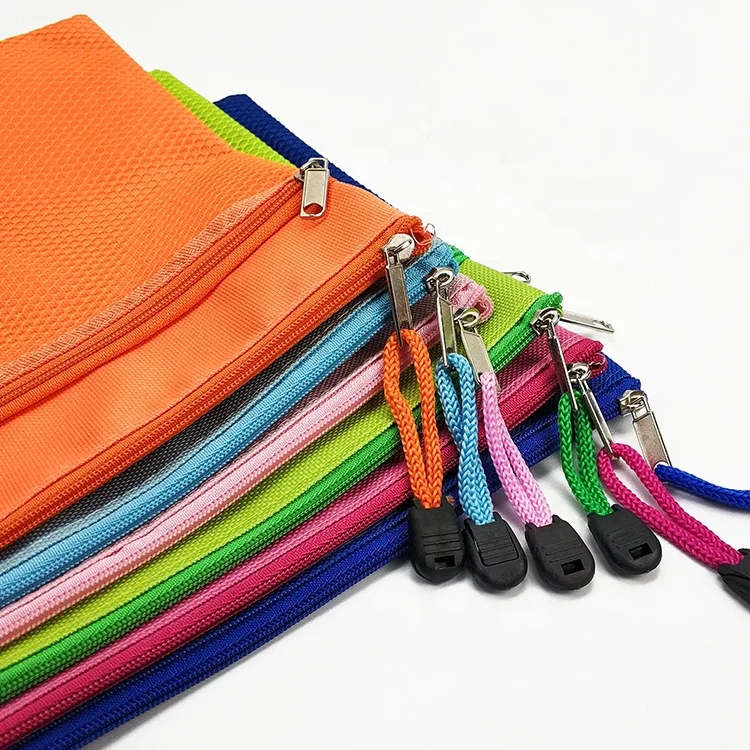 
Wholesale A4 oxford with mesh custom file school document bag 