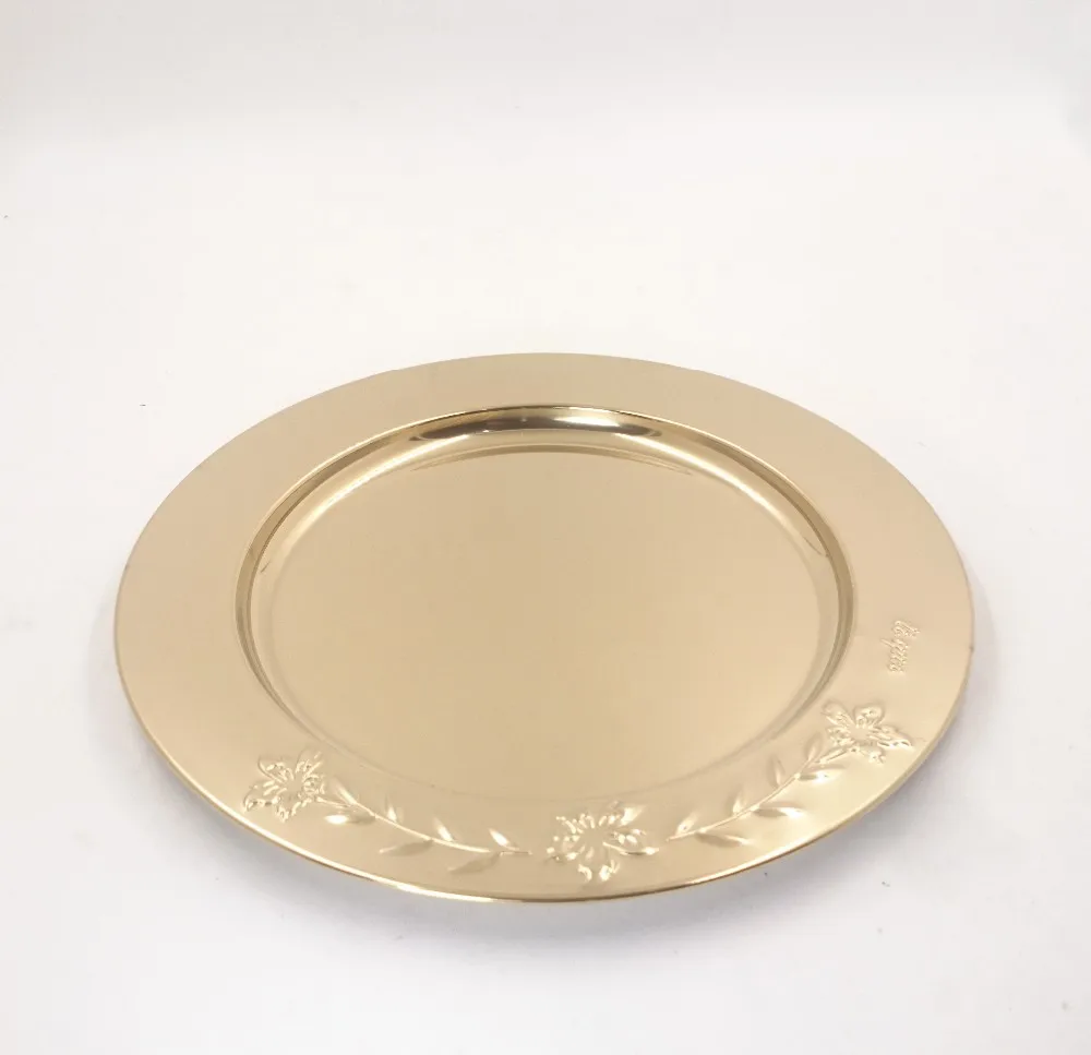 Stainless Steel silver dinner plates