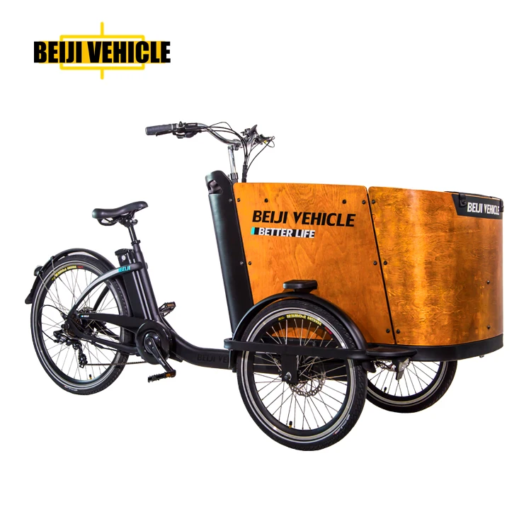 Dutch electric cargo bike three wheel