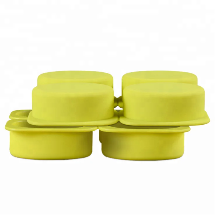 4 Cavities Oval Silicone Soap Mold Handmade Eco-friendly Soap Molds