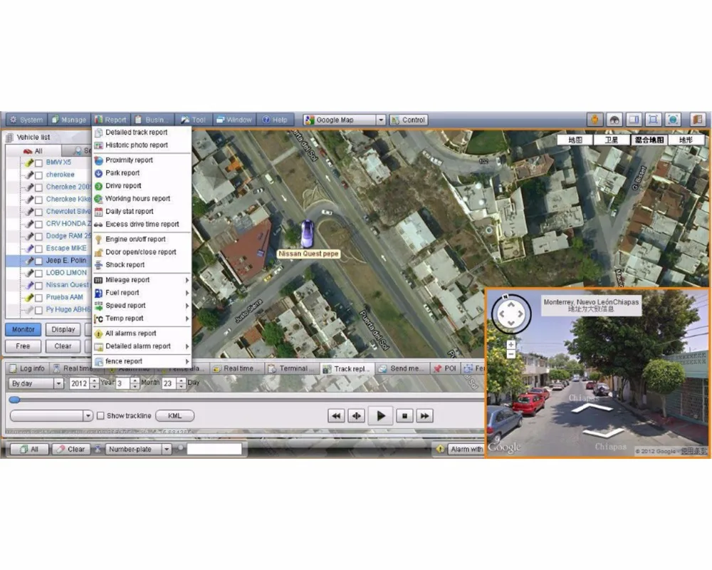 GPS Software GPS Tracking System Fleet Management