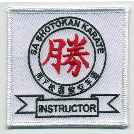 Various Shapes Low Cost Professional High Quality Back Glue Patch Sequins Merrow Locked Woven Badge Custom Embroidery Patches