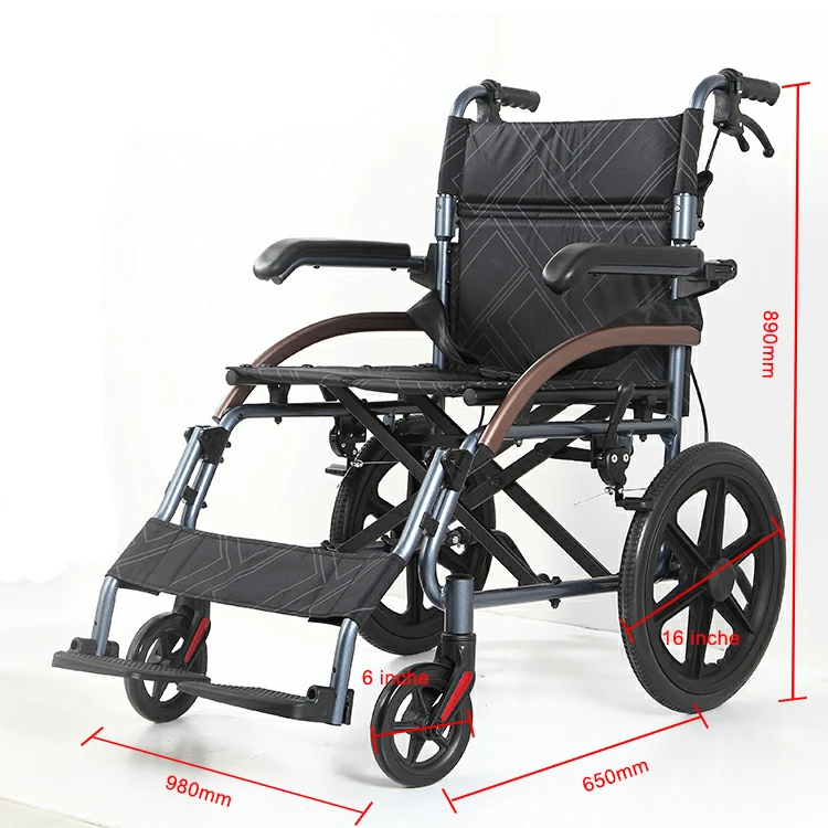 New Design Aluminum Ultra Lightweight Manual Wheelchairs for Elderly