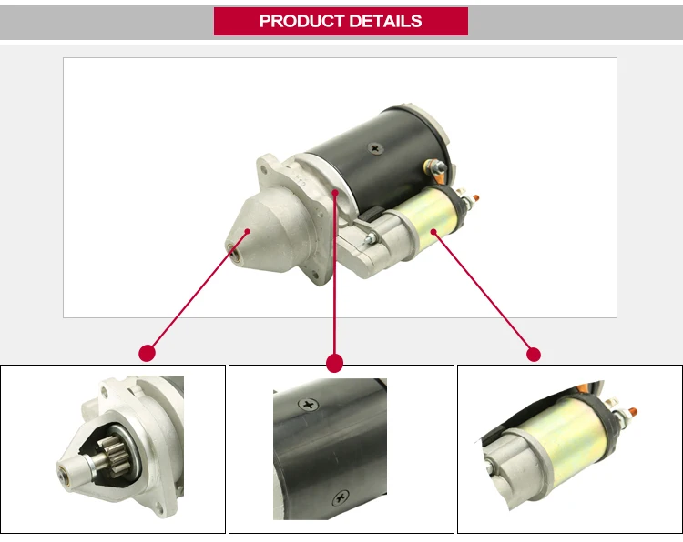 Factory OEM 1868285M2 Starter Generator New 12v 3.2kv Starter Motor for MF Tractor Starter Assy of Diesel Generator Engine