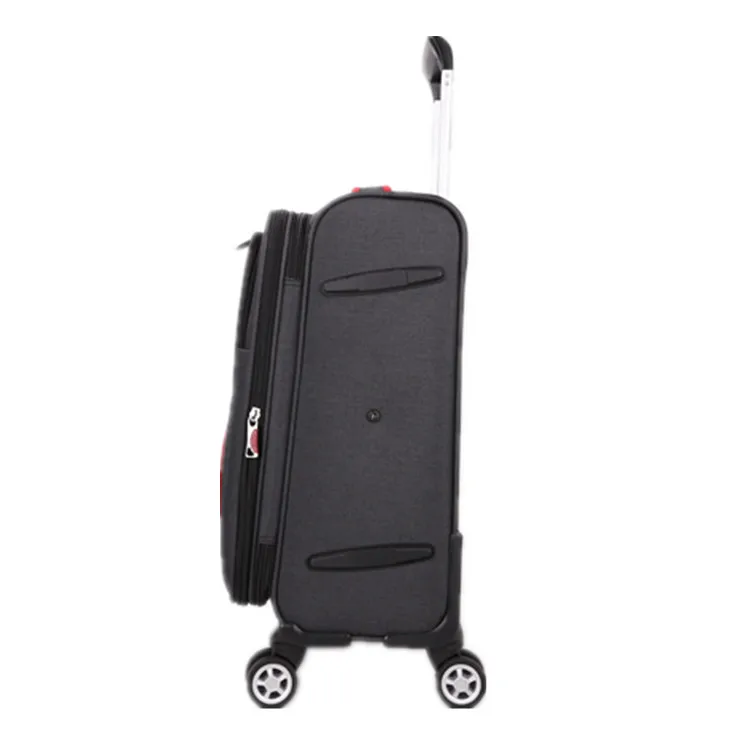 
fashionable high quality business carry-on luggage set fabric trolley luggage 