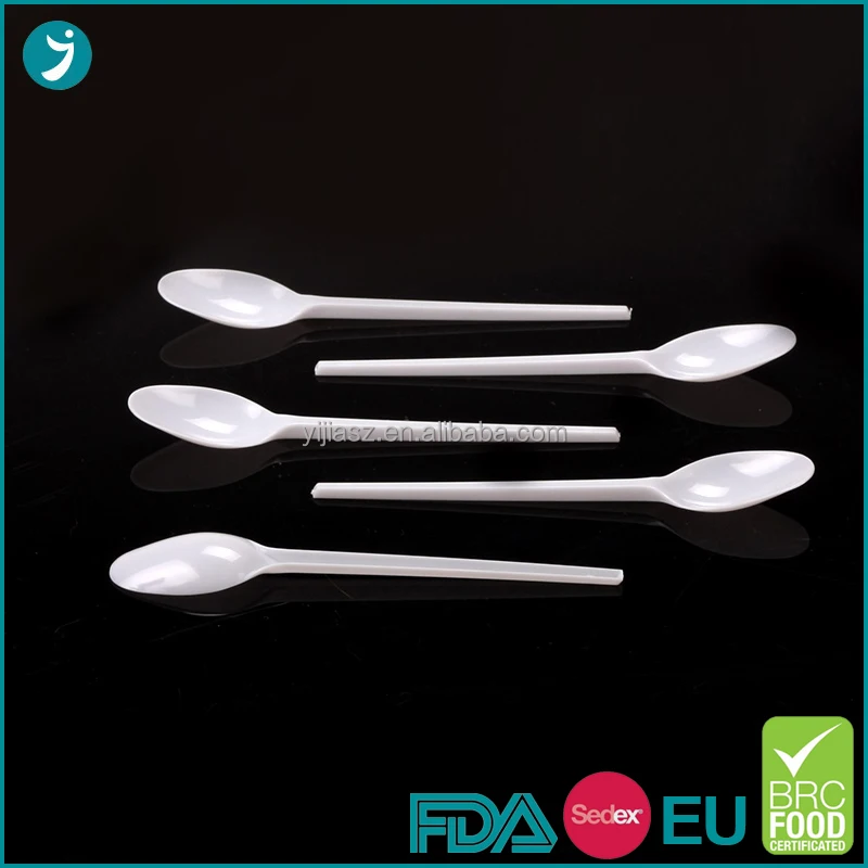 Factory direct sale 1g disposable plastic coffee mini spoon teaspoon
